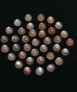 5mm peach moonstone round