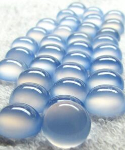 4mm blue chalcedony round