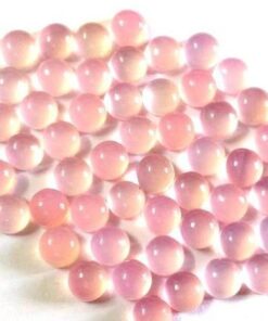 4mm pink chalcedony round
