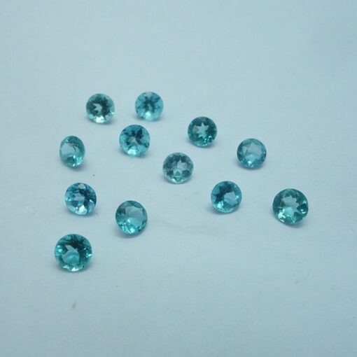 4mm blue apatite round cut