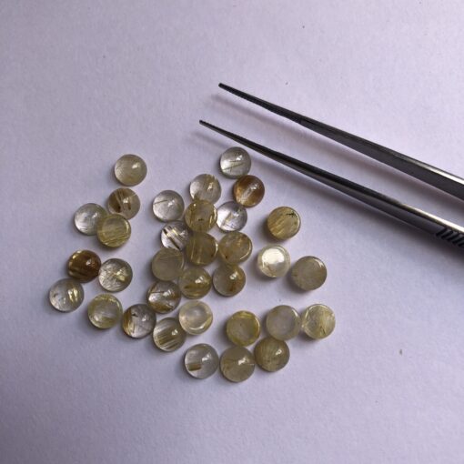 5mm golden rutile round