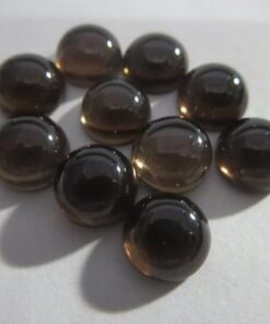 6mm smoky quartz round