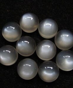 6mm gray moonstone round