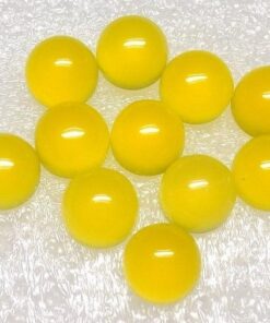 6mm yellow chalcedony round