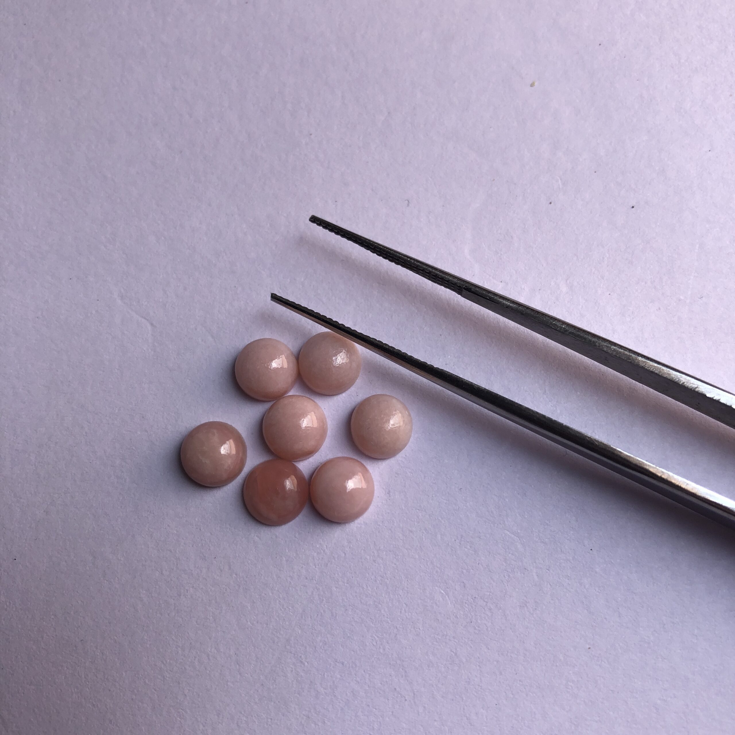 6mm pink opal round 6mm pink opal round