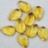 6x4mm Natural Citrine Smooth Pear Cabochon