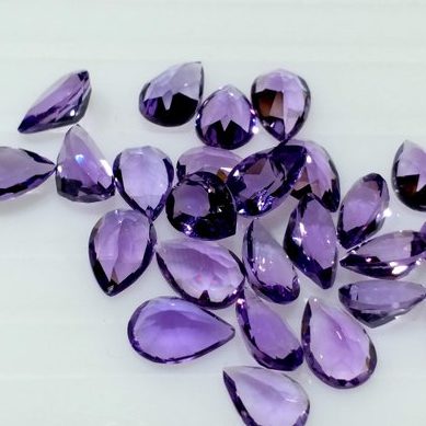 6x8mm Natural Amethyst Pear Cut Gemstone 6x8mm Natural Amethyst Pear Cut Gemstone