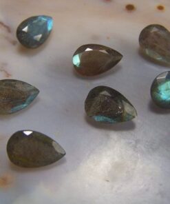 7x5mm Natural Labradorite Pear Cut Gemstone