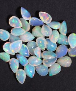 7x9mm Natural Ethiopian Opal Pear Cut Gemstone