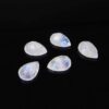 8x10mm Natural Rainbow Moonstone Pear Cut Gemstone