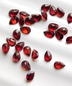 10x14mm Natural Red Garnet Pear Cut Gemstone