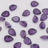 4x3mm Natural Amethyst Pear Cut Gemstone