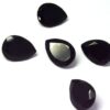 8x10mm Natural Black Onyx Pear Cut Gemstone