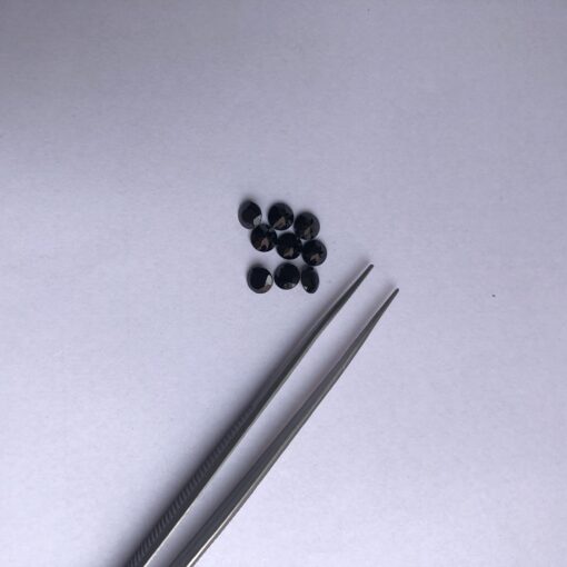 2mm black spinel round cut