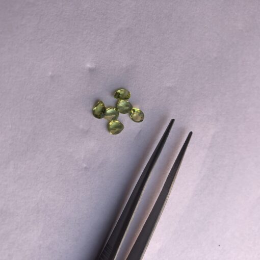 4x3mm Natural Peridot Pear Cut Gemstone