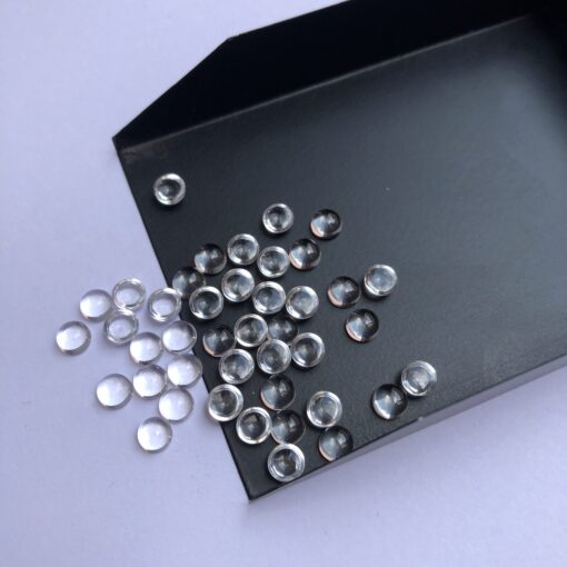 4mm white topaz round