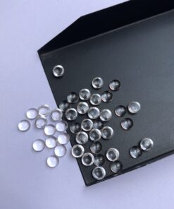 5mm white topaz round