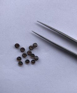 3mm smoky quartz round