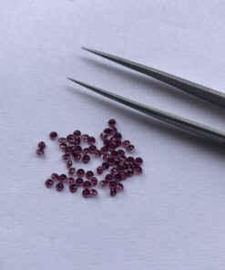 3mm rhodolite garnet round cut