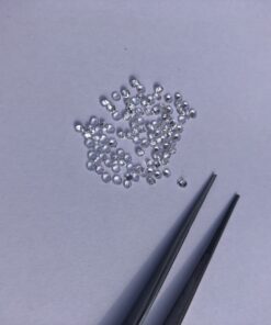 2mm crystal quartz round cut