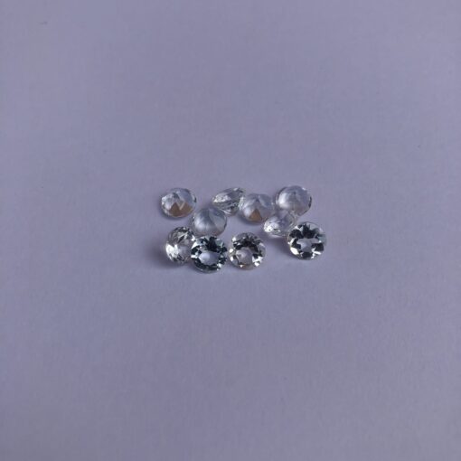 6mm Natural Crystal Quartz Round Cut Gemstone