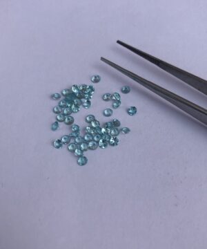 3mm blue apatite round cut