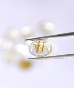 10x12mm golden rutile oval