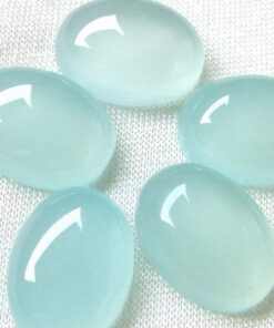 10x12mm aqua chalcedony oval