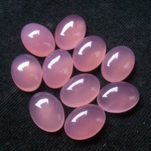 10x12mm pink chalcedony oval