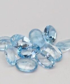 10x12mm sky blue topaz oval cut