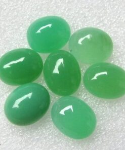 14x10mm Natural Chrysoprase Smooth Oval Cabochon