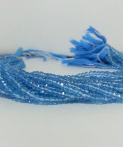 4mm sky blue topaz beads