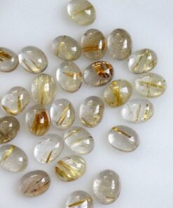 4x3mm golden rutile oval