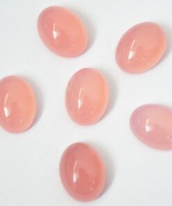 5x3mm pink chalcedony oval