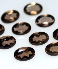 5x3mm smoky quartz oval cut