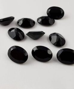 5x3mm black spinel oval cut