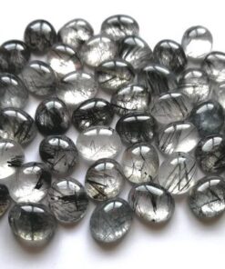 5x4mm black rutile oval