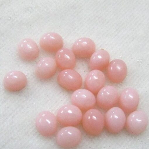5x4mm pink opal oval