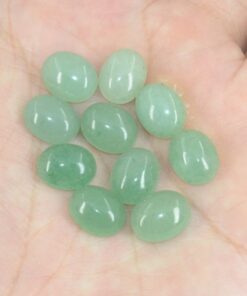 5x4mm green aventurine oval