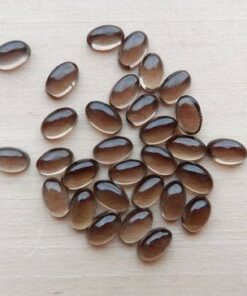 6x4mm smoky quartz oval