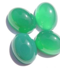 6x4mm green chalcedony oval