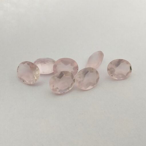 6x4mm rose quartz oval cut