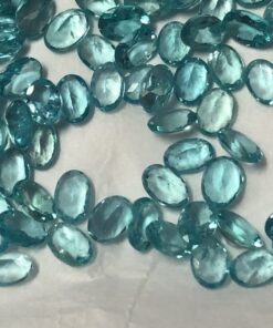 6x4mm blue apatite oval cut