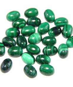 8x6mm Natural Malachite Smooth Oval Cabochon
