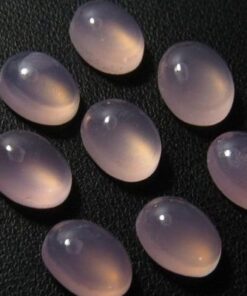 6x8mm pink chalcedony oval