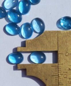 6x8mm swiss blue topaz oval