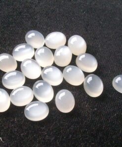 7x5mm white moonstone oval