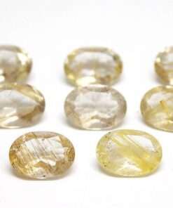 7x5mm golden rutile oval cut