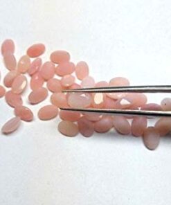 7x5mm pink opal oval cut