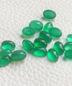 7x5mm green onyx oval